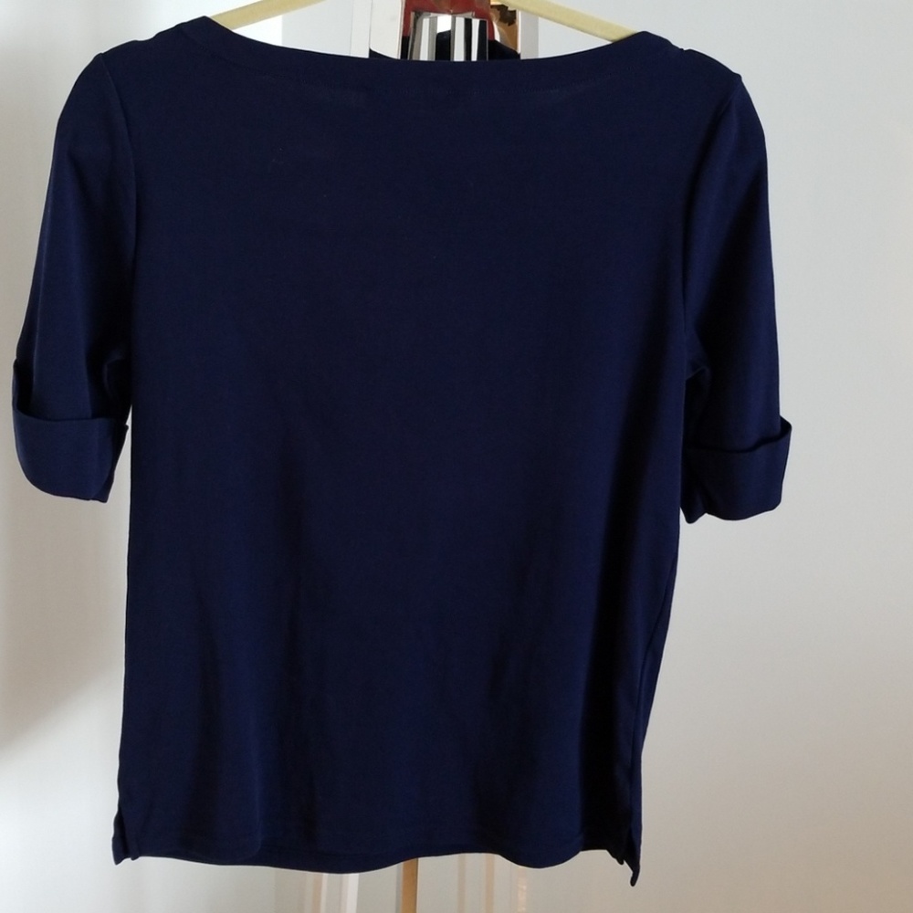 Navy blue basic Ralph Lauren Top - Picture 2 of 4